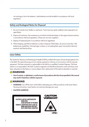 Ricoh Aficio MP C2800, Aficio MP C3300 field service manual Preview image 4