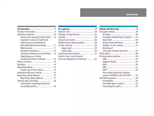 Mercedes-Benz C-Class Operator's Manual (Edition A 2008) - Get the Best Out of Your Vehicle Preview image 4