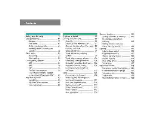 2004 Mercedes-Benz E320 operator`s manual Preview image 4