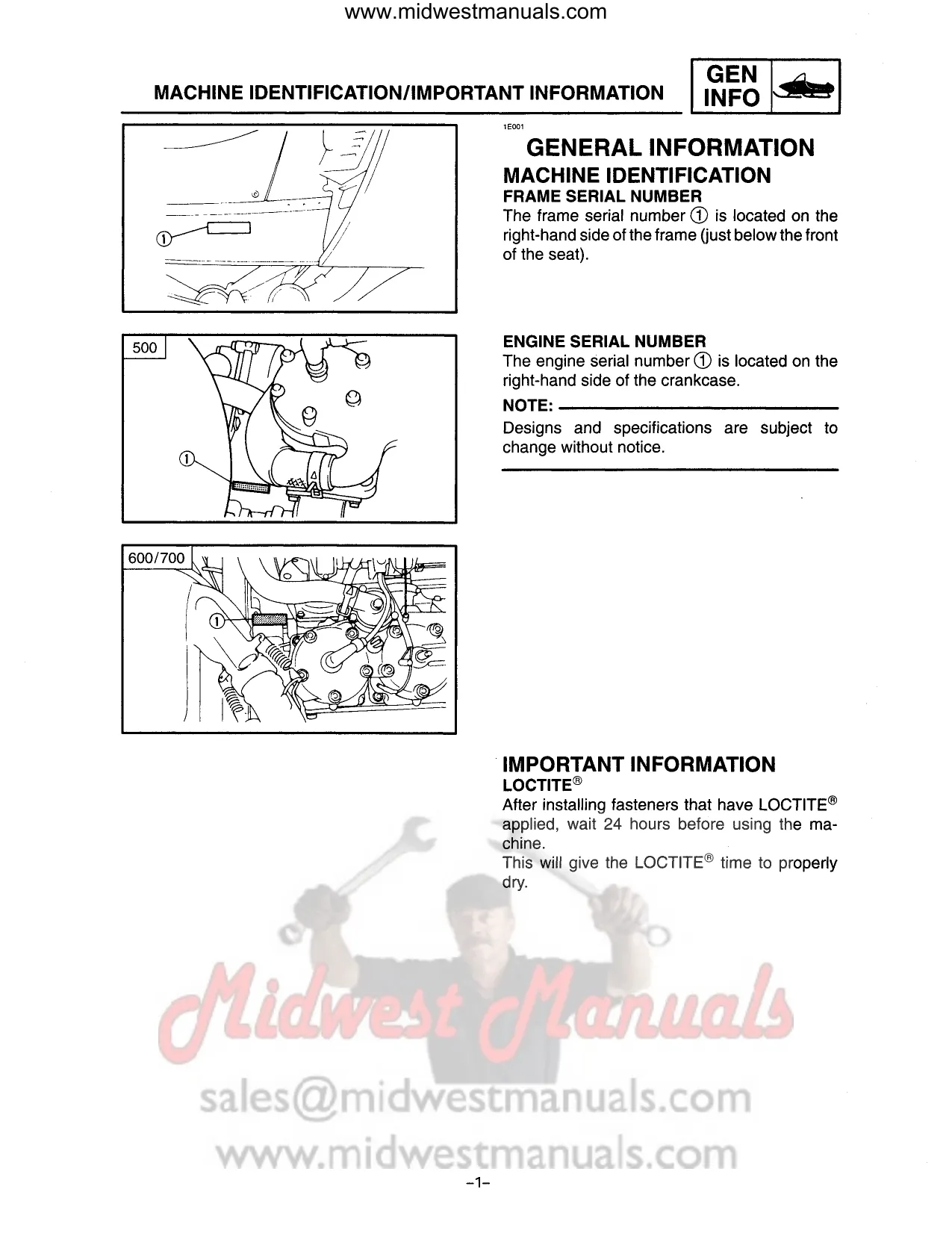 Yamaha SX500/600/700 Series Snowmobile Service Manual (2000-2001) - Comprehensive Guide for Maintenance and Repairs Preview image 3