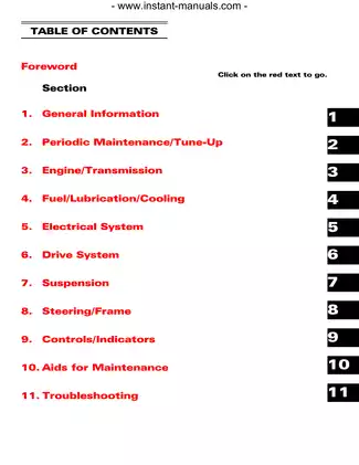 2007 Arctic Cat Prowler, Prowler XT ATV manual Preview image 1