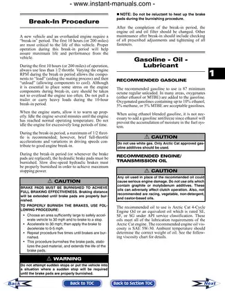 2007 Arctic Cat Prowler, Prowler XT ATV manual Preview image 4