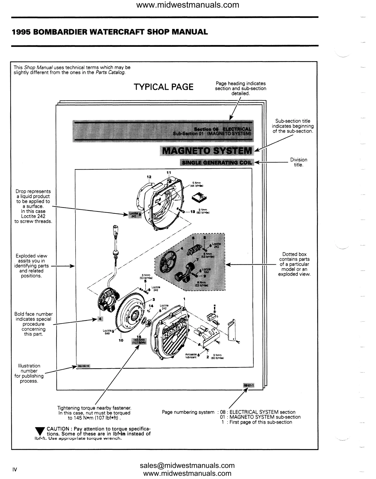 1995 Sea-Doo Service Manual - Comprehensive Guide for SP, SPX, and GTX Models Preview image 5