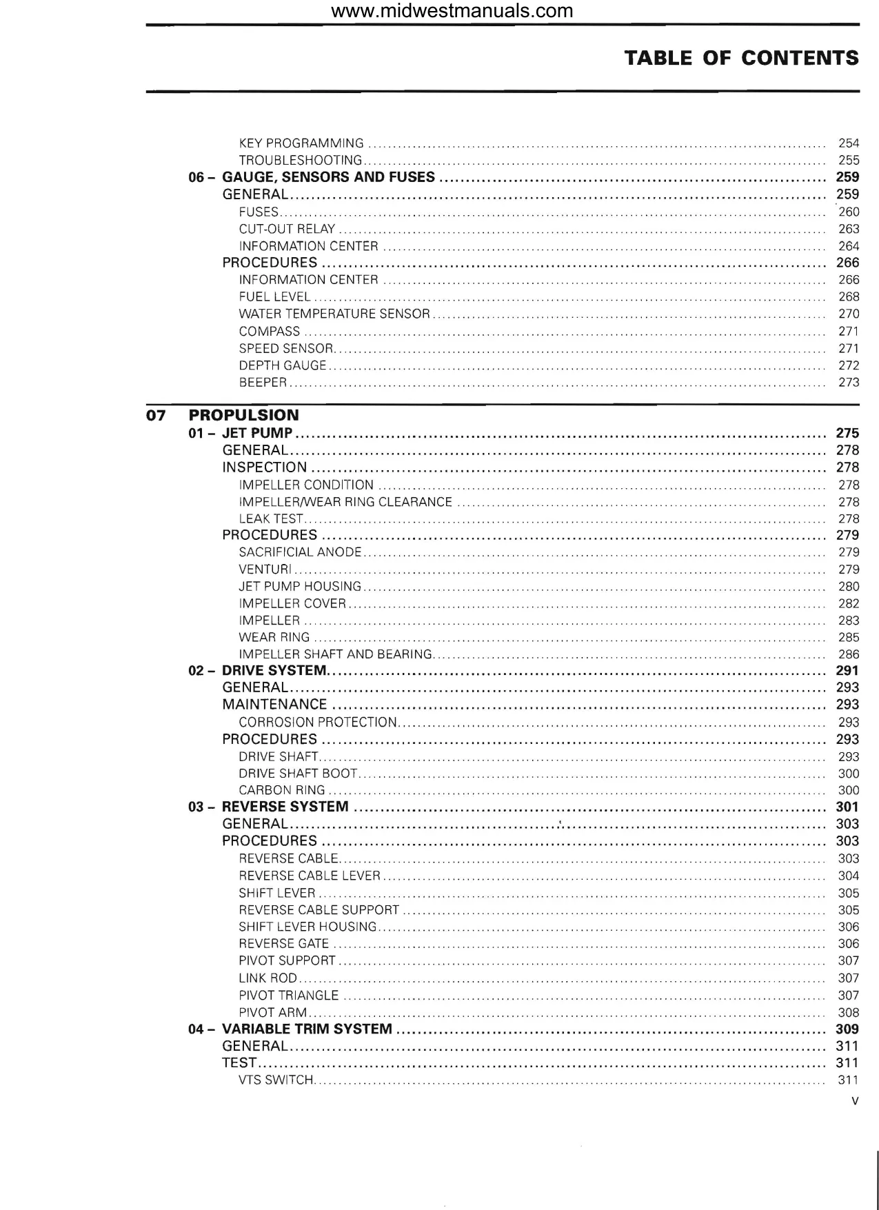 2007 Sea-Doo PWC Service Manual Preview image 5
