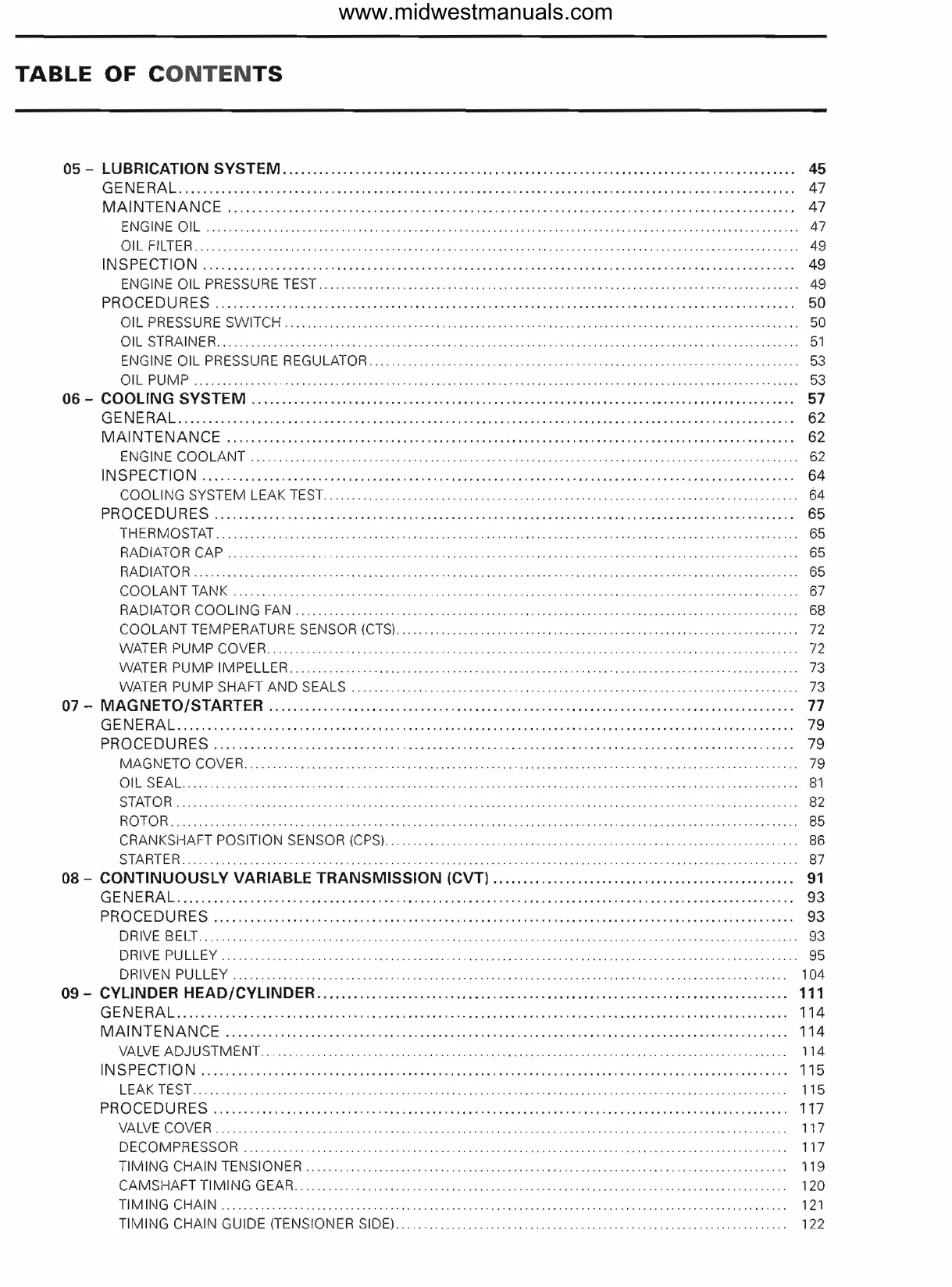 2008-2010 Can Am Outlander 400 EFI Service Manual Preview image 3