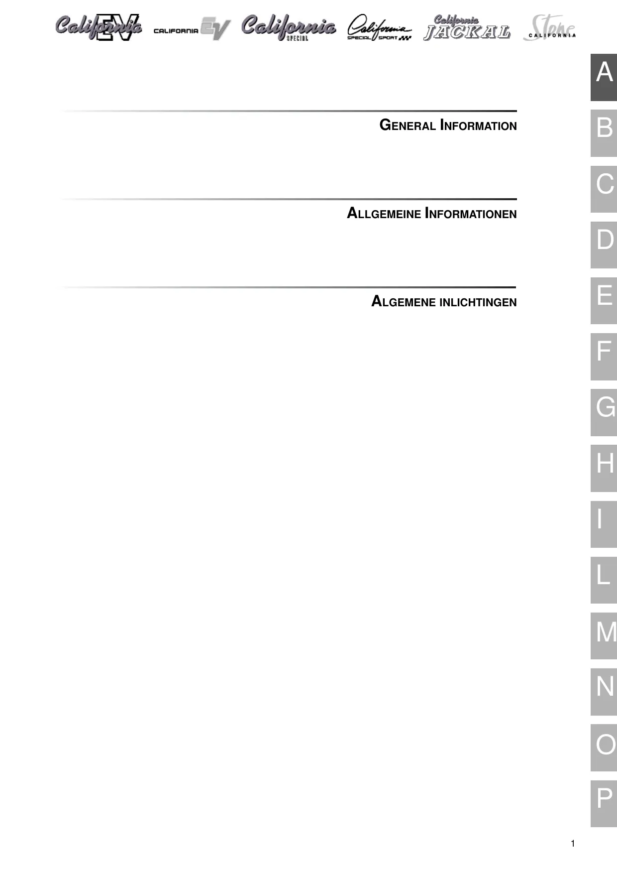 1993-2003 Moto Guzzi California repair manual