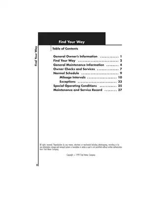 1998-2003 Ford Windstar service repair manual Preview image 2