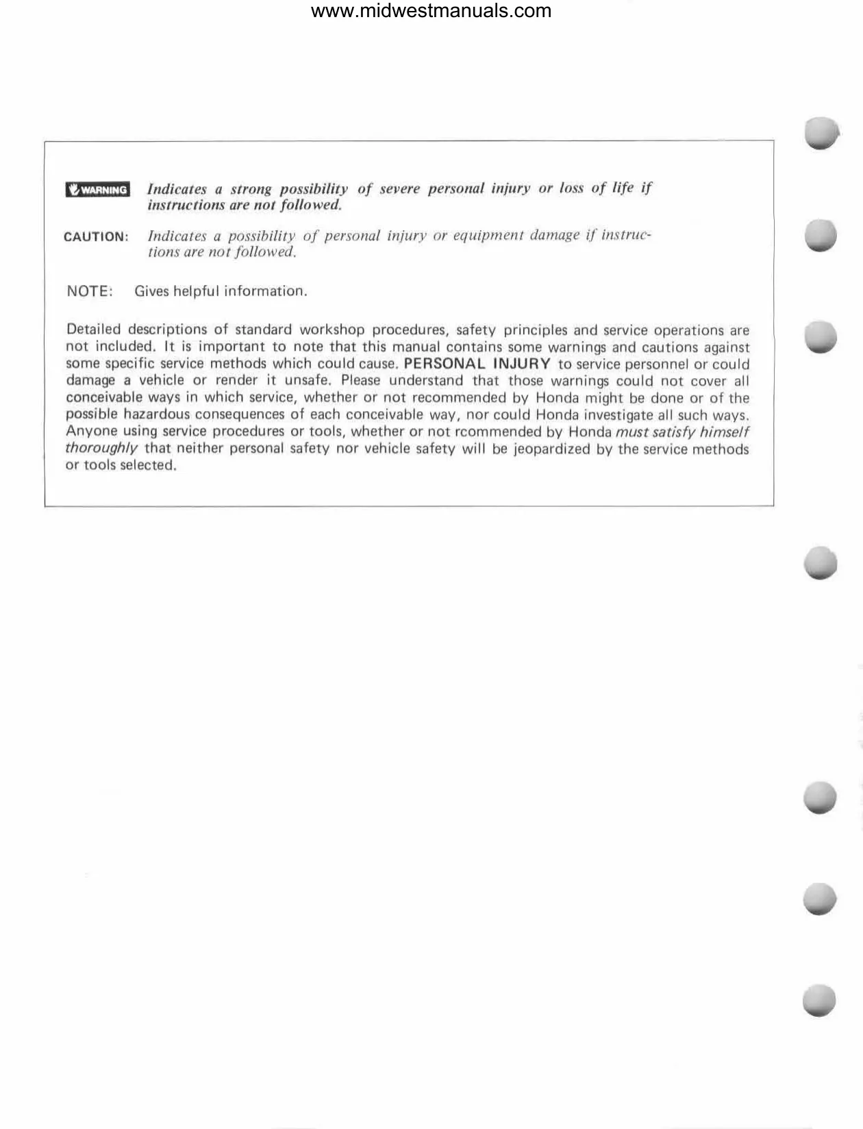 1984-1987 Honda ATC125M Service Manual - Complete Repair Guide Preview image 3