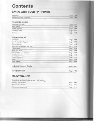1999-2003 Fiat Punto service manual Preview image 4