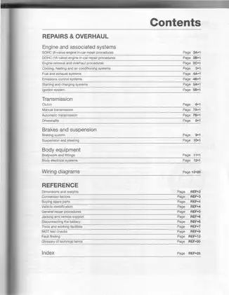 1999-2003 Fiat Punto service manual Preview image 5