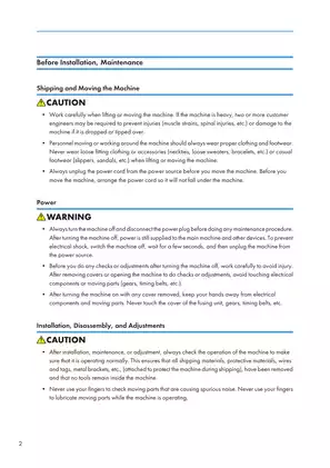 Toscana Series C1 Maintenance and Service Manual (2007 Edition) Preview image 3