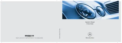 Preview: 2006 Mercedes-Benz E-Class Sedan Operator's Manual (P/N 211 584 18 71)