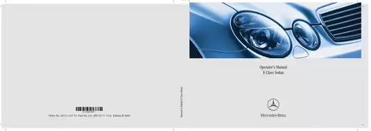 2006 Mercedes-Benz E350 operator`s manual Preview image 1