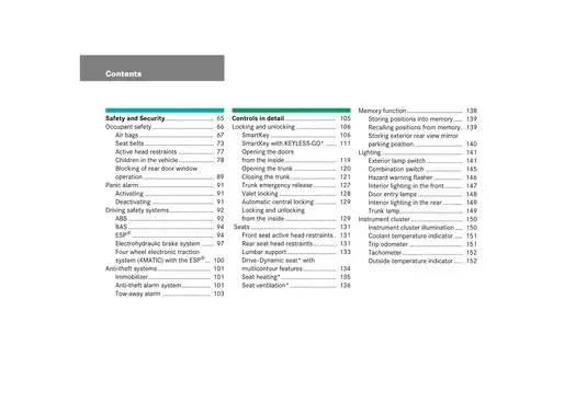 Mercedes-Benz E-Class Sedan Operator's Manual 2006 Edition Preview image 5