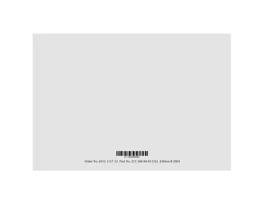 Mercedes-Benz E-Class Sedan Operators Manual (E320, E500, E55 AMG) Preview image 2