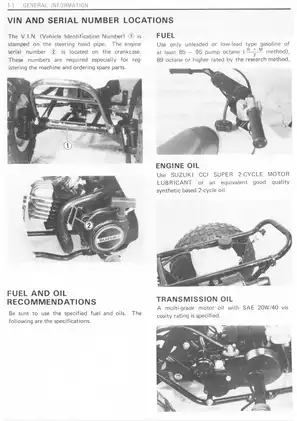 1985-1990 Suzuki LT 50, LT 50 F, LT 50 G, LT 50 H, LT 50 J, LT 50 K, LT 50 L owners and repair manual Preview image 4