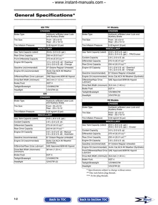 2009 Arctic Cat 400, 500, 550, 700, 1000 Thundercat ATV manual Preview image 4