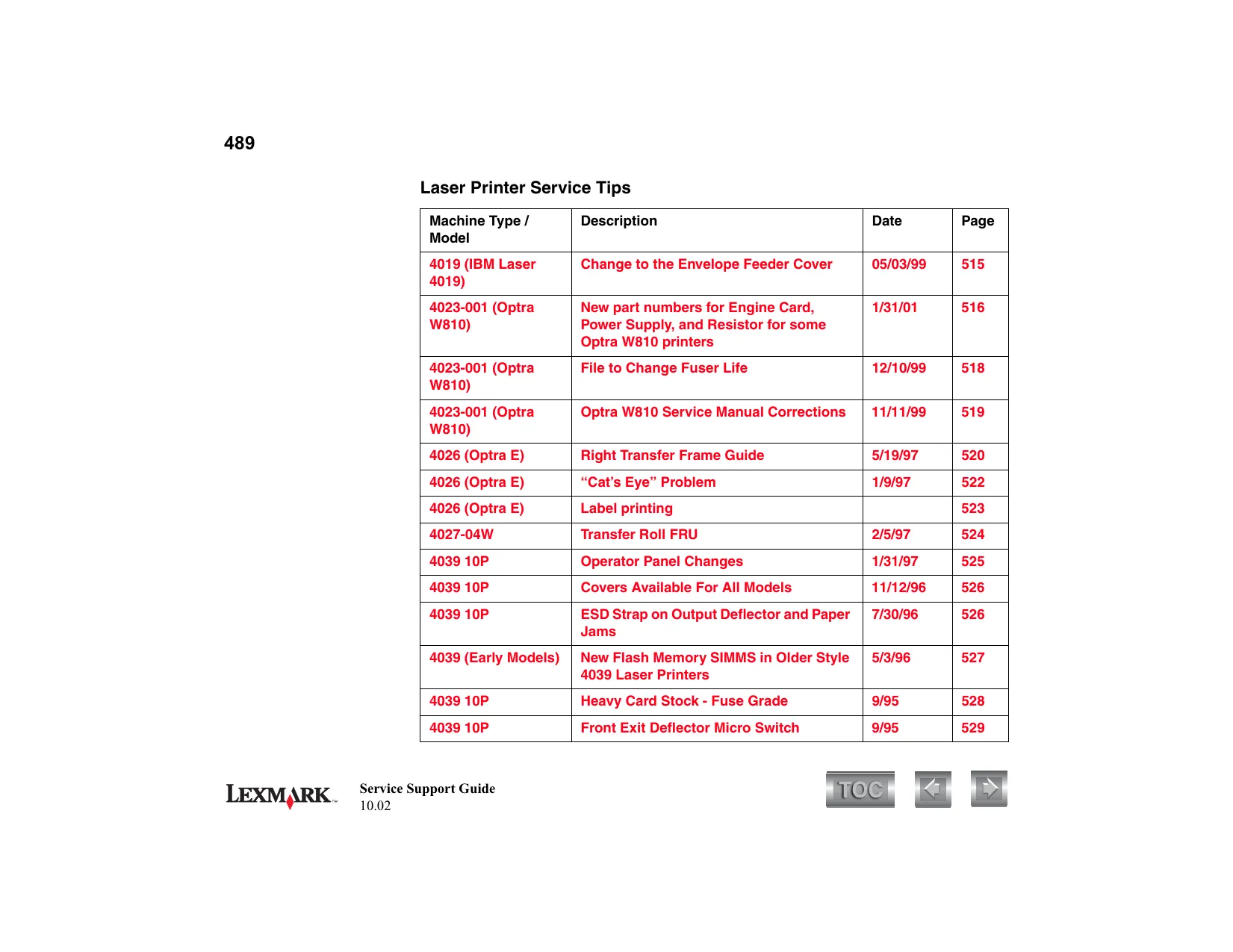 Lexmark C770, C772, C780, C782 series service guide Preview image 5