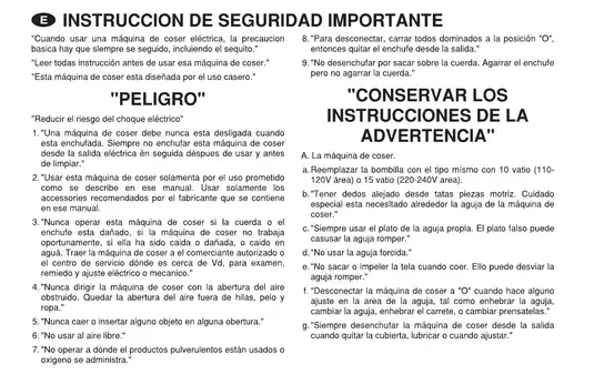 Euro-Pro Sewing Machine User Manual - Comprehensive Guide for Safe and Efficient Operation Preview image 4