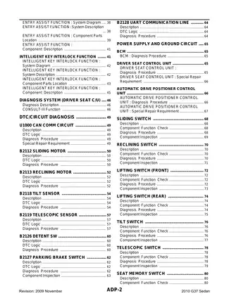 2010 Infiniti G37 Sedan service manual Preview image 2