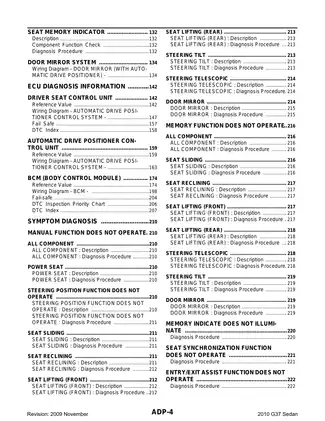 2010 Infiniti G37 Sedan service manual Preview image 4