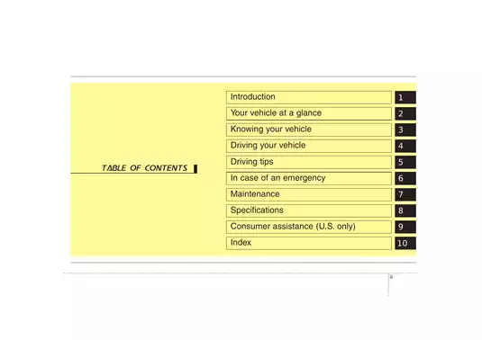 Kia Owners Manual (2007) - Complete Maintenance & Operation Guide Preview image 4