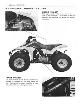 Suzuki LT80 ATV Service Manual (1988-2006): Comprehensive Guide to Maintenance & Repair Preview image 4