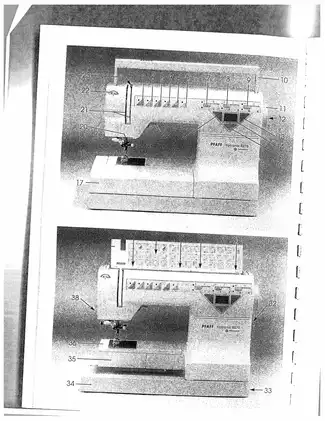 PFAFF Tiptronic 6270 Sewing Machine Instruction Manual Preview image 3