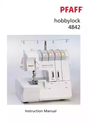 PFAFF Hobbylock 4842 Instruction Manual - Comprehensive Guide for Seamstresses