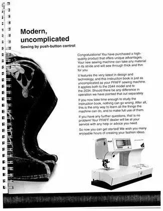 PFAFF Expression 2034/2044 Sewing Machine Manual - Comprehensive Digital Guide Preview image 5