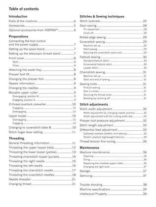 PFAFF Coverlock 3.0 User Manual - Comprehensive Sewing Machine Guide Preview image 3