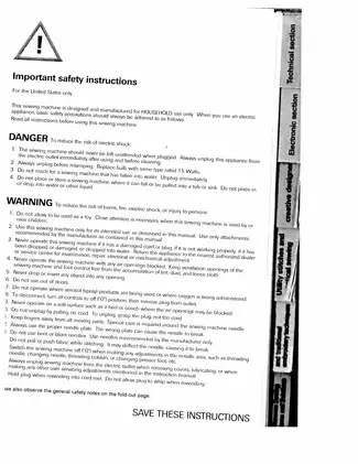 PFAFF Creative 7530 Instruction Manual - Comprehensive Sewing Guide Preview image 3