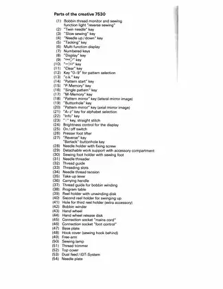 PFAFF Creative 7530 Instruction Manual - Comprehensive Sewing Guide Preview image 5