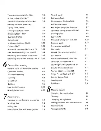 Pfaff Performance 2056 Sewing Machine Owner's Manual Preview image 5