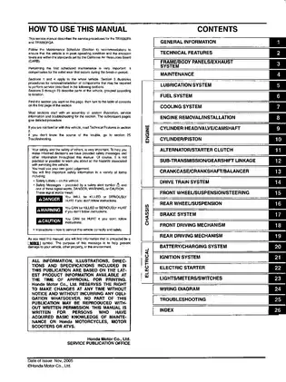 2006-2009 Honda Rincon TRX680, TRX680FA, TRX680FGA service manual Preview image 3