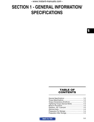 Comprehensive Service Manual for Arctic Cat ATVs (2015 Models) Preview image 2