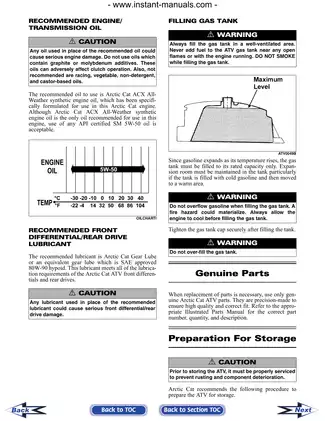 2008 Arctic Cat Thundercat ATV service repair manual Preview image 5