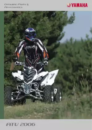 1990-2004 Yamaha Warrior Raptor, YFM350 ATV service manual