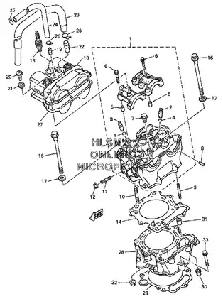 1998-1999 Yamaha WR 400 F parts catalog Preview image 2