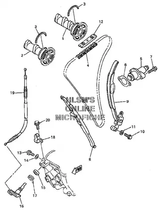 1998-1999 Yamaha WR 400 F parts catalog Preview image 5