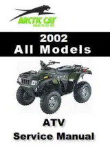 2002 Arctic Cat 250, 300, 375, 400, and 500 ATV Service & Repair Manual (P/N 2256-469) – preview page 1
