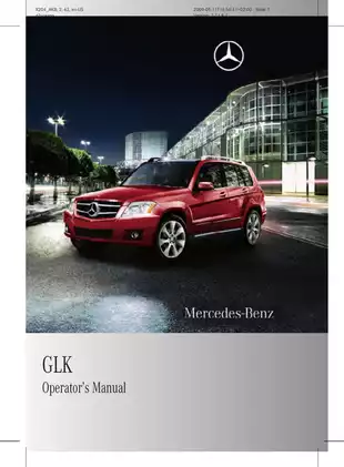 2010 Mercedes Benz GLK 350 operator´s manual Preview image 1