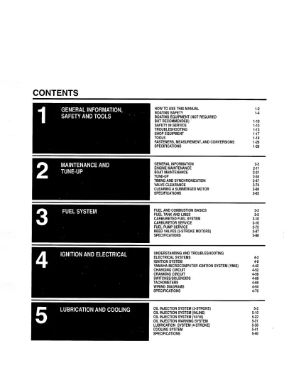 Preview: Yamaha 2 HP to 250 HP Outboard Motor 1984–1996 Service Manual (P/N 0-89330-064, 978-0-89330-064-7)