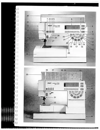 Pfaff Creative 7550 Sewing Machine Instruction Manual Preview image 3