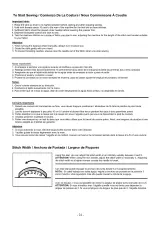 EURO-PRO 394XW Sewing Machine Instruction Manual and User Guide (P/N 394XW_rev_0405A) – preview page 4