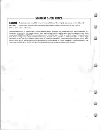 1984-1985 Honda CR 125 R, CR 125 shop manual Preview image 2