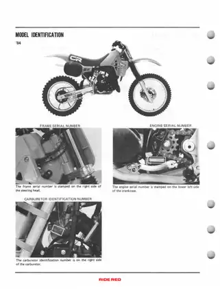 Honda CR125R Workshop Manual (1984 and After) – Complete Guide to Maintenance and Repair Preview image 4