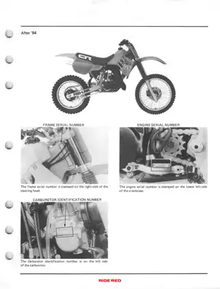 Honda CR125R Workshop Manual (1984 and After) – Complete Guide to Maintenance and Repair Preview image 5