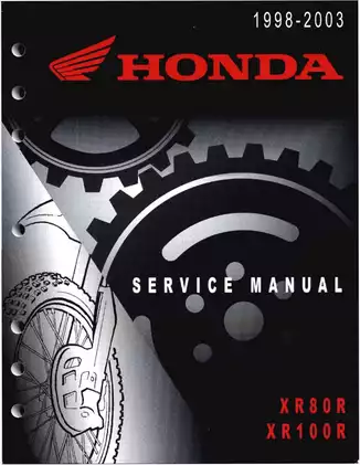 Honda XR80R and XR100R Service Manual (1998-2003)
