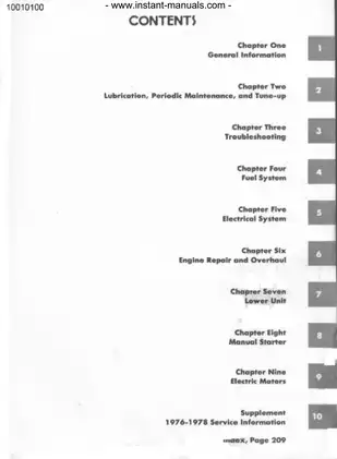Evinrude Outboard Motor Service Manual (1965-1978) - 1.5 to 35 HP Preview image 2